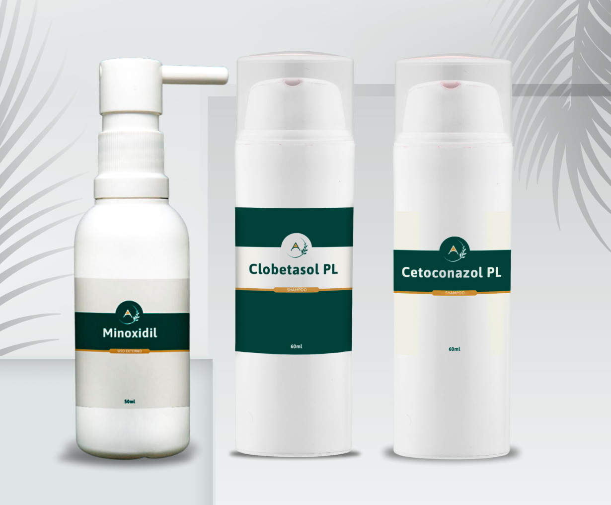 Minoxidil T�pico + Cetoconazol PL + Clobetasol PL