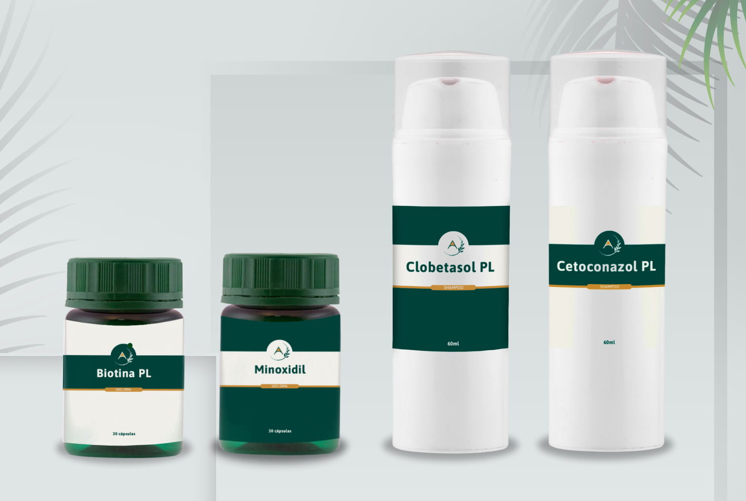 Minoxidil Oral + Biotina PL + Cetoconazol PL + Clobetasol PL