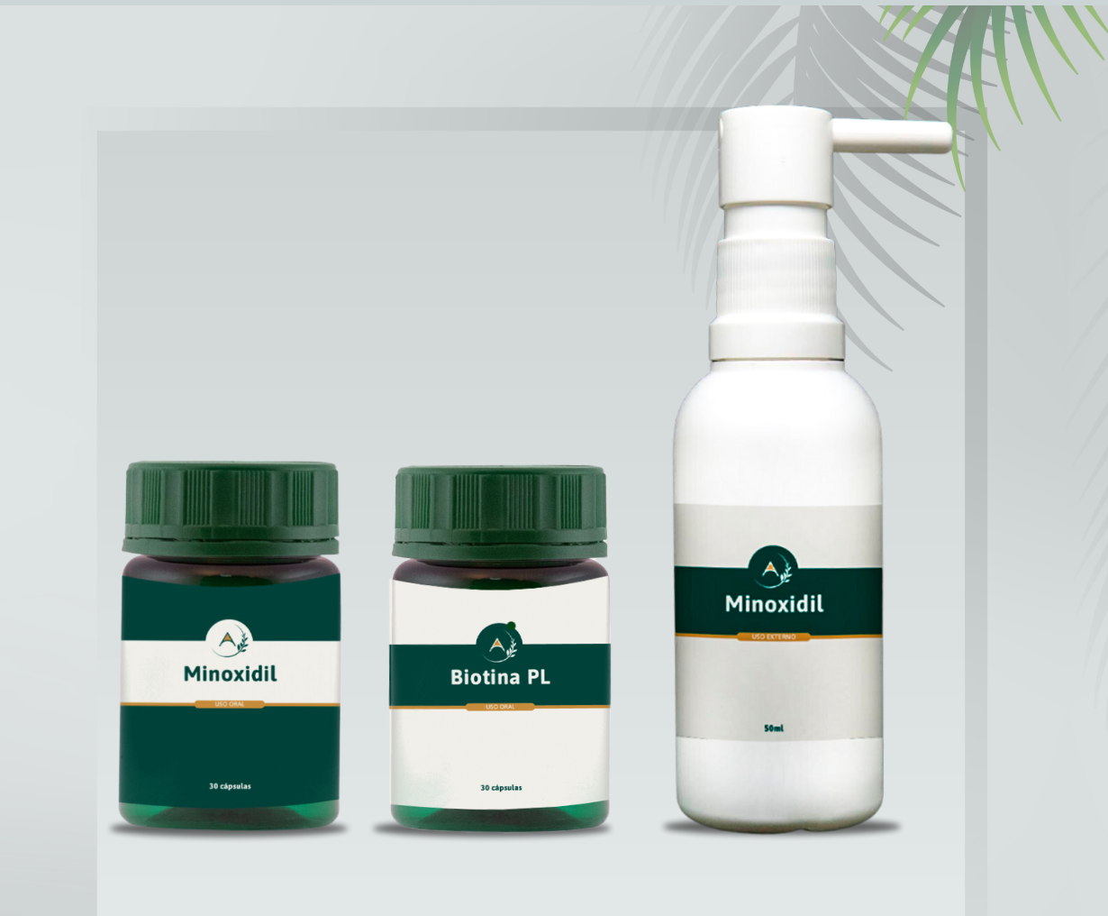 Minoxidil (Oral + T�pico) + Biotina PL